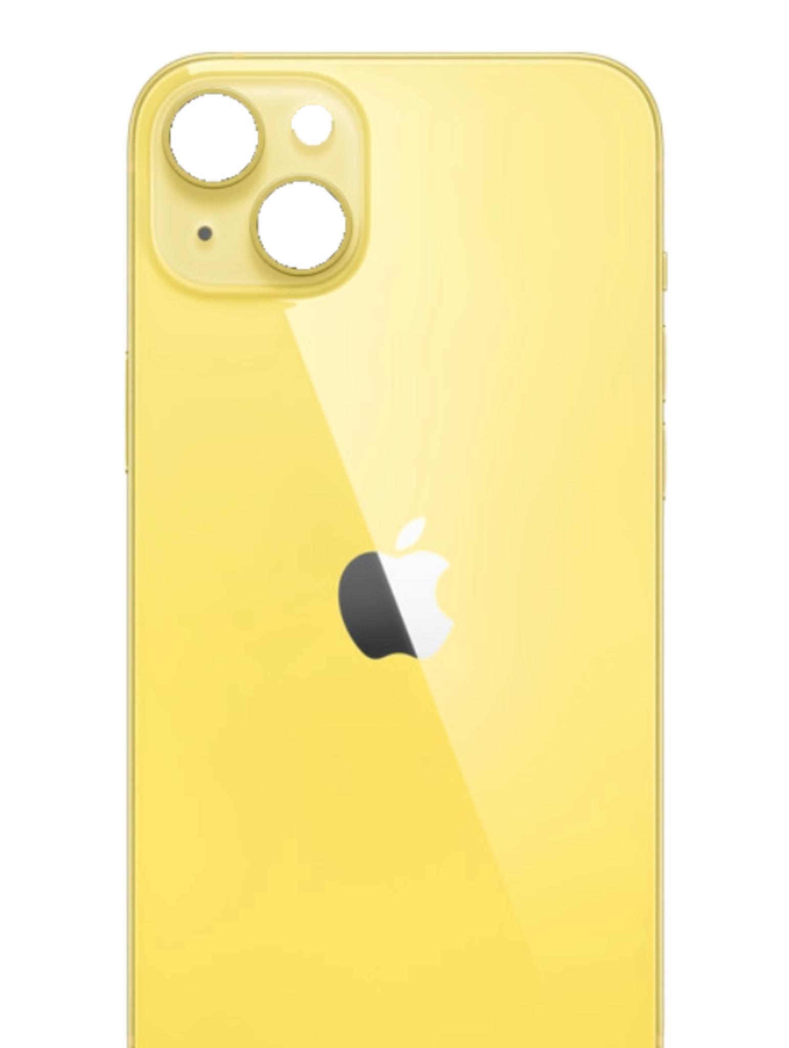 Proyecto Quitar fondo (4) TAPA TRASERA IPHONE 14 PLUS AMARILLO - Imagen 1