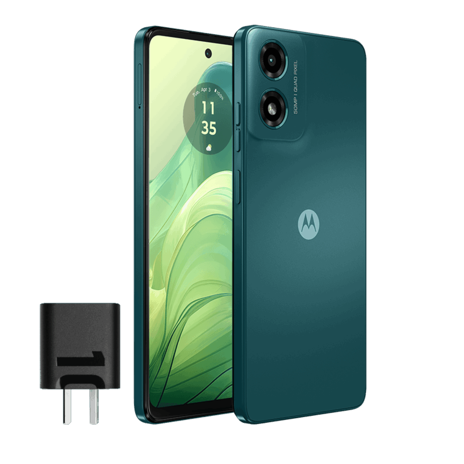 166642-800-auto Motorola g04s 256GB 4 GB RAM - Verde Aurora - Imagen 1